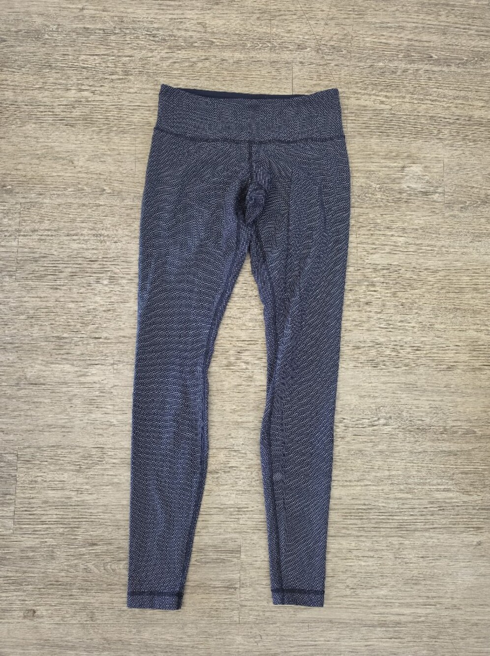lululemon athletica navy textured high-rise leggings